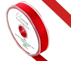 Eleganza Premium Grosgrain Ribbon Red No.16